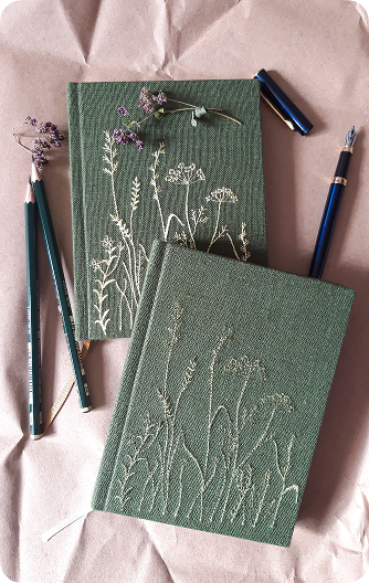 Блокноты зелёные, 2 штуки